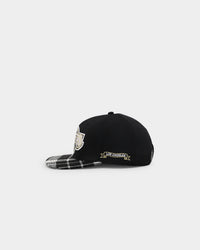 Pro Standard Los Angeles Lakers Prep Plaid Brim Snapback Black