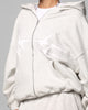 Loiter Celestial Full Zip Hoodie Light Grey Marl