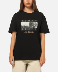 Tommy Jeans Photo Flag T-Shirt Black