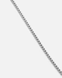 Saint Morta Dagger Franco Necklace White Gold