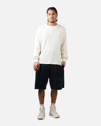 American Thrift Waffle Henley Shirt Washed Stone