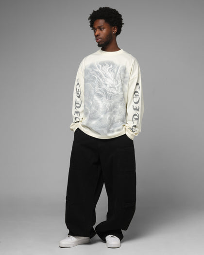 Loiter Drako Airbrish Long Sleeve T-Shirt White