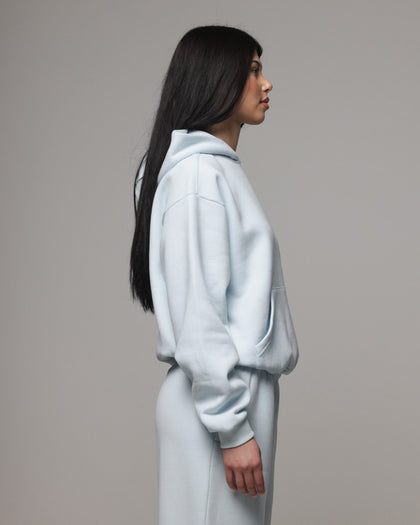 American Thrift Women's Classic Hoodie Light Blue