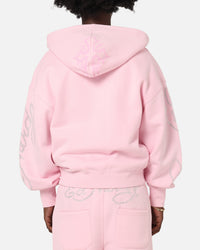 Ed Hardy Trinity Zip Hoodie Pink