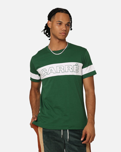 Carré Bars T-Shirt Green/White