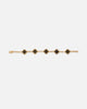 Saint Morta Onyx Clover Bracelet Gold