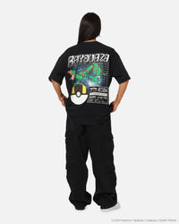 The Pokémon Collection By 73Studio Rayquaza Vintage T-Shirt Off Black