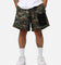 Raised By Wolves Barbarian Ripstop Camp Shorts Green Digi Camo