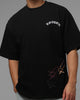 Loiter Hybrid Patch T-Shirt Black