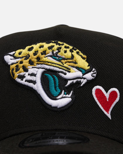 New Era Jacksonville Jaguars 'Team Color Hearts' 9FORTY A-Frame Snapback Official Team Color