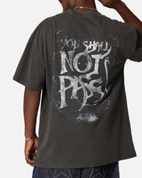 American Thrift X The Lord Of The Rings Gandalf Heavy T-Shirt Black Wash