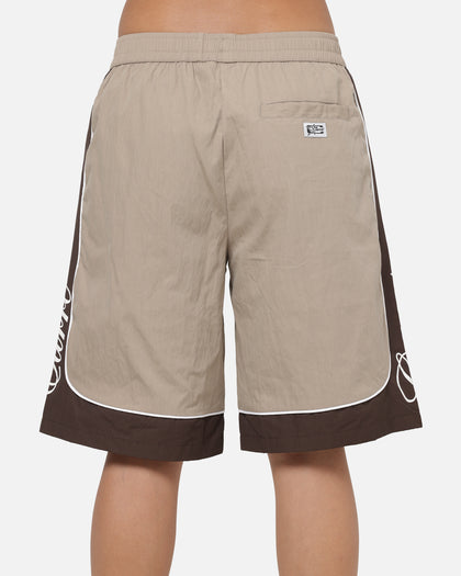 Carre Script Boardshorts Brown