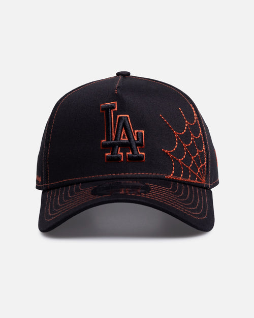 New Era Los Angeles Dodgers 'Spider Web' 9FORTY A-Frame Snapback Black/Orange