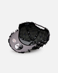 New Era Los Angeles Dodgers 'Frayed Checkerboard' 9FORTY A-Frame Snapback Black/Grey
