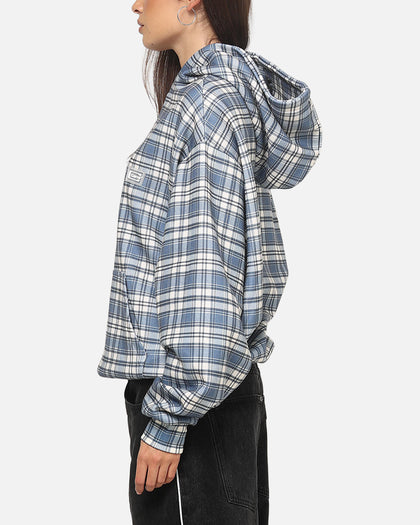 Carre Gridline Hoodie Blue-plaid