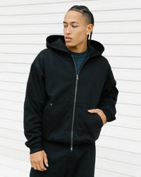 American Thrift Zip Hoodie Black