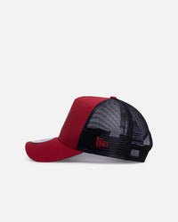 New Era AS Roma 'Tonal' 9FORTY A-Frame Trucker Snapback Dark Red