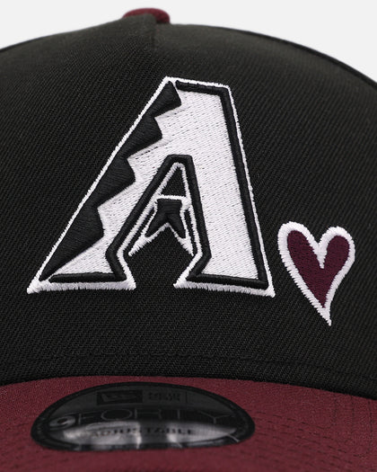 New Era Arizona Diamondbacks 'Burgundy Hearts' 9FORTY A-Frame Snapback Black/Maroon