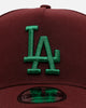 New Era Los Angeles Dodgers 'Frosted Burgundy' 9FORTY A-Frame Snapback Burgundy