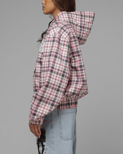Loiter Racer Work Jacket Pink Plaid