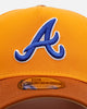 New Era Atlanta Braves 'Beer' 9FORTY A-Frame Snapback Gold/Brown