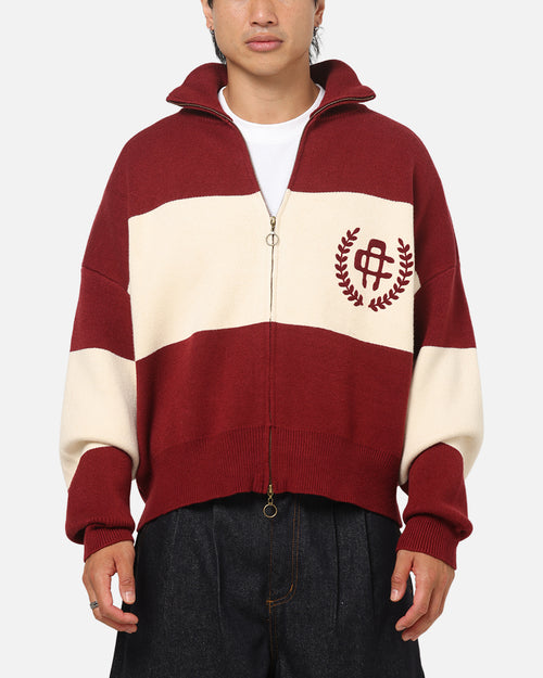 Carre Legacy Knitted Jumper Burgundy/Off White