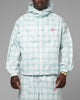 Loiter Ultra Hybrid Windbreaker Jacket Green Plaid