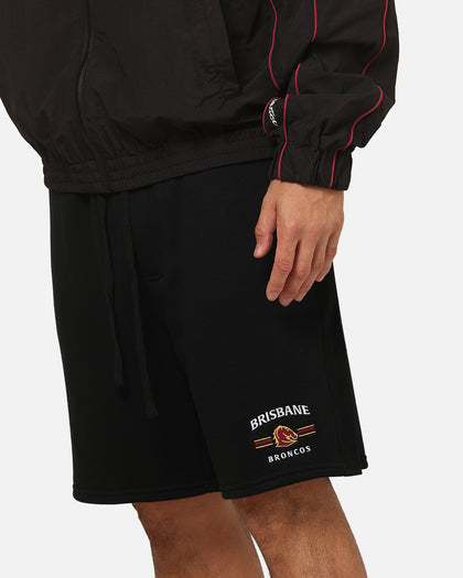 Bleacher Athletic Brisbane Broncos NRL 1908 Track Shorts Black