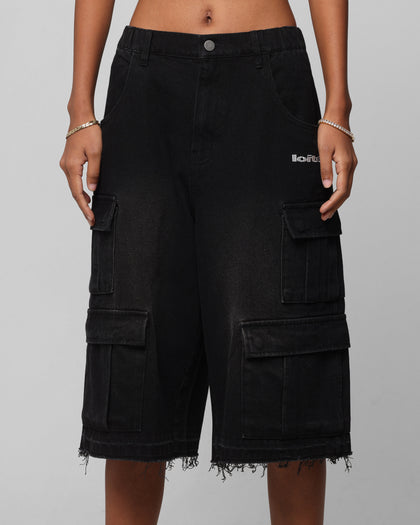 Loiter 3 Quarter Pants Washed Black