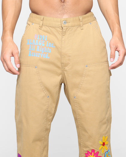 X-Large Daisy Double Knee Work Pants Khaki