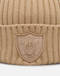New Era Las Vegas Raiders 'Color Pack' Beanie Tan
