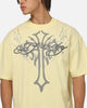 Ed Hardy Trinity Rhinestone T-Shirt Butter Yellow