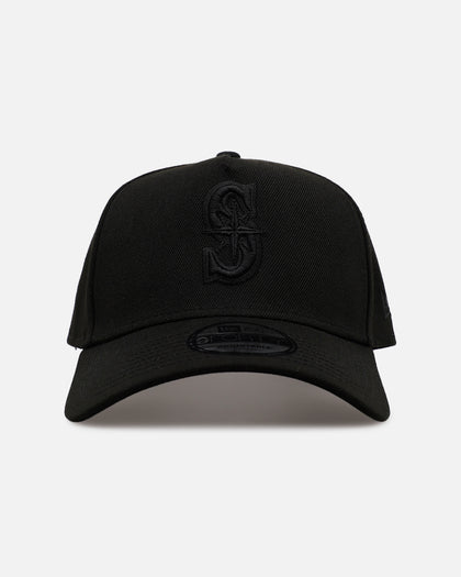 New Era Seattle Mariners 'Easy Black' 9FORTY A-Frame Snapback Black/Black