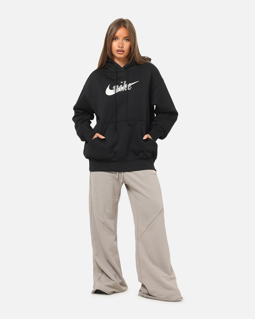 Nike Women's Sportswear Phoenix Fleece Oversized Logo Hoodie Black/Summit White