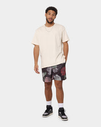 Majestic Athletic Las Vegas Raiders Digi Floral Camo Shorts Faded Black