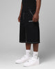 Loiter Biker Jorts Black