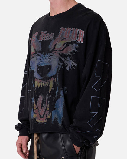 MNML 994 Wolf Long Sleeve T-Shirt Black