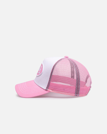 Von Dutch Pink & White Trucker Snapback Pink