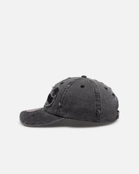 Mitchell & Ness Las Vegas Raiders 'Destroyed' Dad Fit Strapback Washed Black