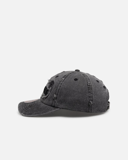Mitchell & Ness Las Vegas Raiders 'Destroyed' Dad Fit Strapback Washed Black
