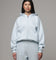 American Thrift Women's Classic Zip Hoodie Light Blue
