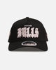 New Era Chicago Bulls 'Drip Glow Script' 9FORTY A-Frame Snapback Black/Pink