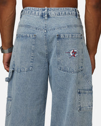Carre Baggy Carpenter Jeans Light Blue Denim
