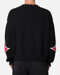 MNML Star Sweater Black