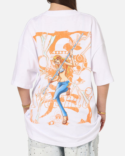73Studio X One Piece Nami Vintage T-Shirt White