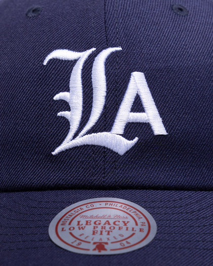 Mitchell & Ness Los Angeles Lakers 'Black Letter' Legacy Low Profile Snapback Indigo