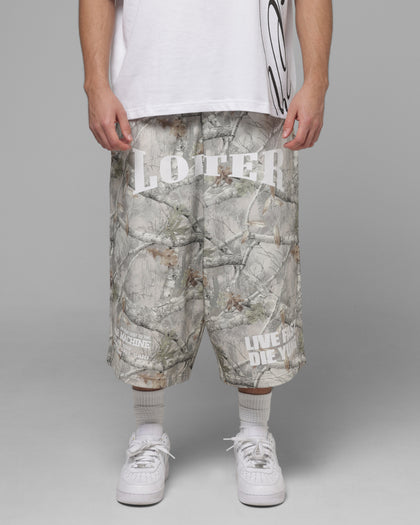 Loiter Impact Fleece Shorts Hunter Camo