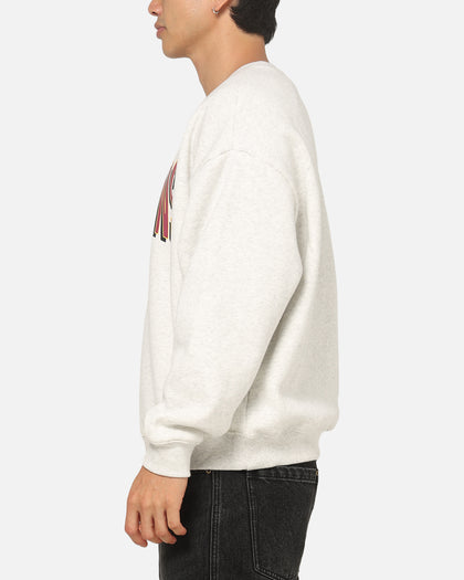 Mitchell & Ness Queensland Maroon Graphic Crewneck Sweater Silver Marle