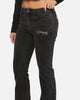 Ed Hardy Women's Tiger Bootcut Jeans Washed Black