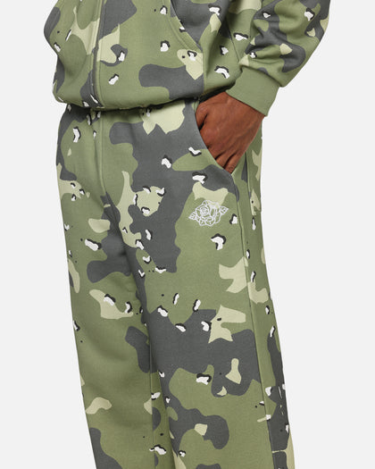 Carre Sideline Trackpants Green Camo